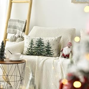 Avoincolorlifechristmastreessnowflakethrowpillowcover12x20inchwinterholidaycushioncasedecorationforsofacouch  Urban Country Home Decor Avoin colorlife christmas trees snowflake throw pillow cover 12 x 20 inch winter holiday cushion case decoration for sofa couch  urban country home decor