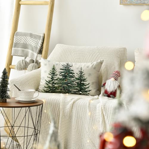 Avoincolorlifechristmastreessnowflakethrowpillowcover12x20inchwinterholidaycushioncasedecorationforsofacouch  Urban Country Home Decor Avoin colorlife christmas trees snowflake throw pillow cover 12 x 20 inch winter holiday cushion case decoration for sofa couch  urban country home decor