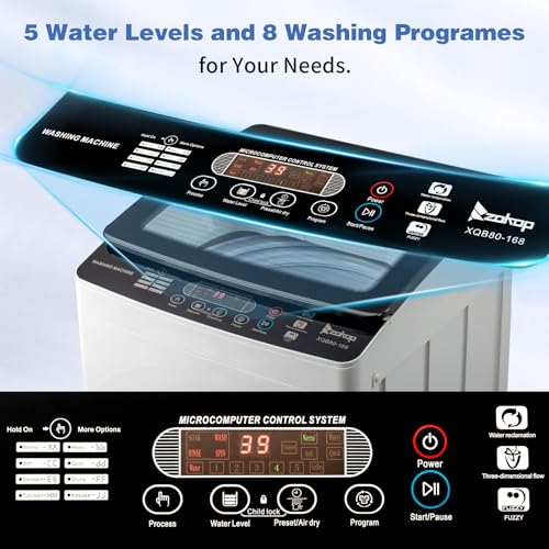 Image of Winado 30LBS Full Automatic Portable Washing Machine with Drain Pump