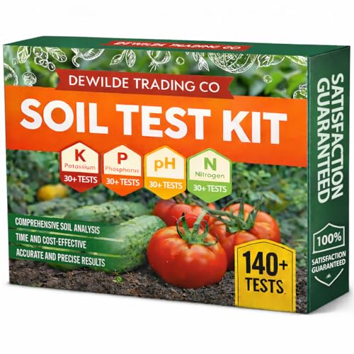Soil Test Kit -140 Test- 2026 Version- Testing PH Ammonia Nitrogen Phosphorus and Potassium - Tester...