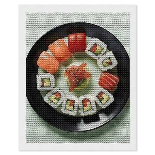 Peinture diamant imprimée sushi pour un atelier d'art mural créatif