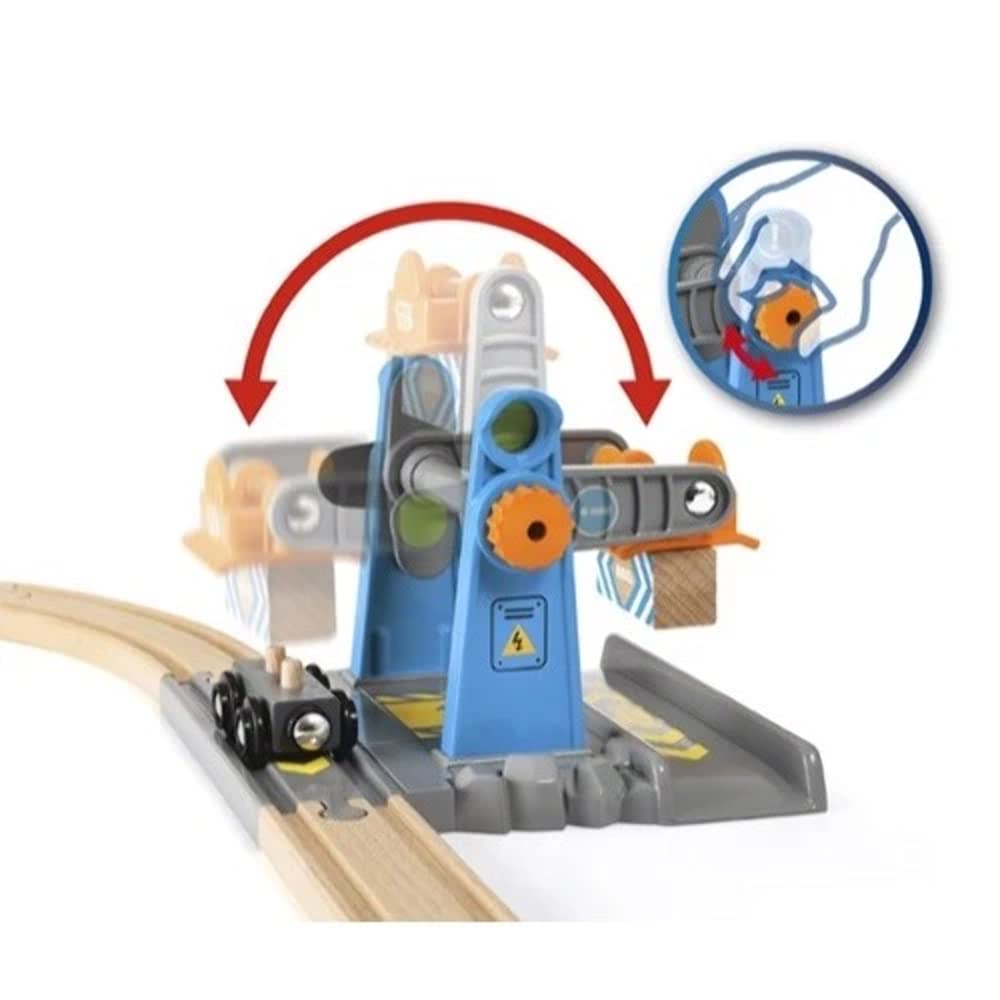Brio World Eisenbahn Zubehu00f6r Smart Tech Verladekran 4 Teile 33827