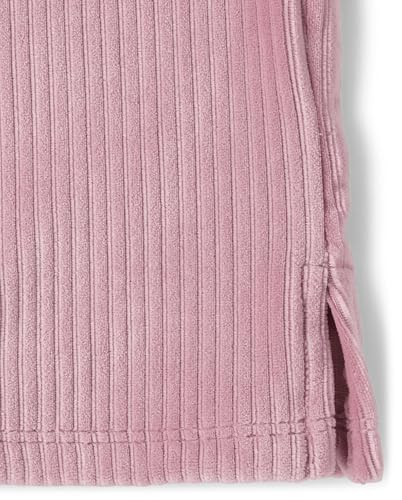 The Children's Place baby-girls And Toddler Velour Ribbed Sweatshirt and Sweatpant, 2 Piece Outfit2