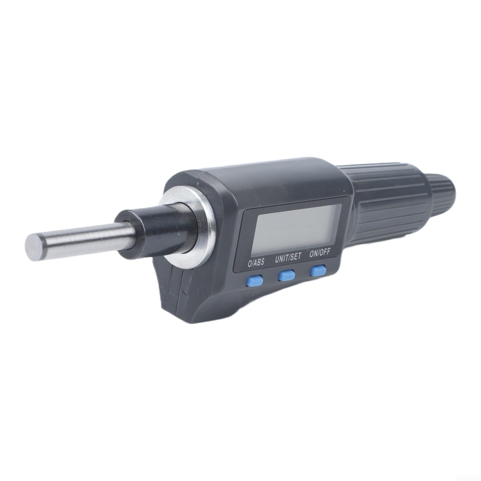 Micrometro digitale con testa 0-25 mm, risoluzione 0,001 mm, micrometro elettronico con cricchetto grande, sonda in lega per lavorazione dei metalli, ispezione e misurazione, nero