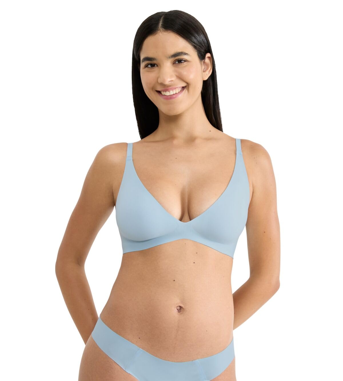 Sloggi Womens Zero Feel 2.0 The Up Padded Bra, Light Blue, M UK