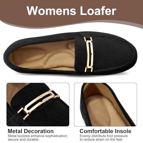 Image of Alicegana Loafers for Women Comfortable Business Work Driving Flats Shoes Casual Slip On Moccasins Penny Loafer 2026