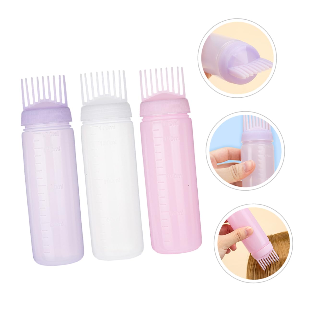 Baluue 15pezzi Applicatore Pettine Per Colorazione Applicatrice Per e Pettine Massaggiante e e