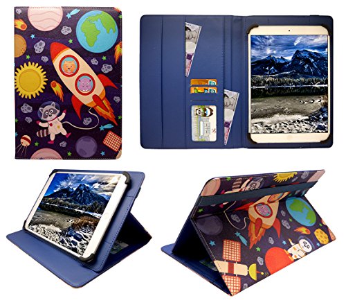 Sweet Tech Lexibook LexiTab 10 Pouces Tablette Dessin Animé Astronautes Universel Étui Coque Housse (10-11 Pouces)