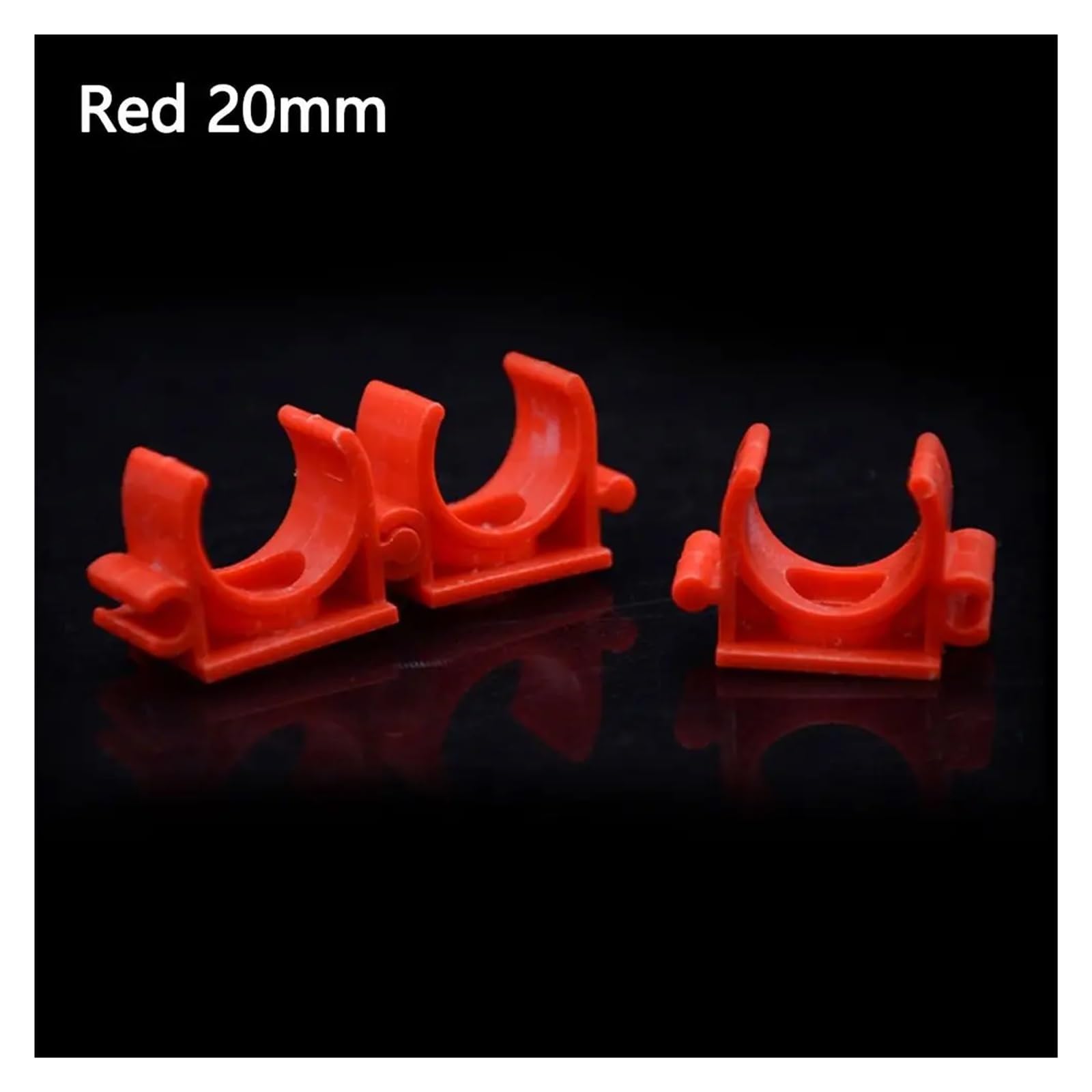 zaciski do rur, Opaski zaciskowe do rur wodnych typu U, 100 szt., 16 mm/20 mm, wielokolorowe(Wit,20mm)