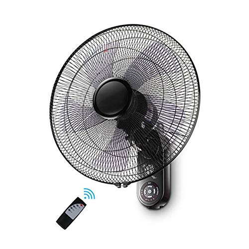 FOOSKOO Ventilador de pared 18 pulgadas de 3 velocidades del Wall-Mounted Fan eléctrico de 60 vatios Silencio Sacudir la cabeza del hogar restaurante comercial con control remoto función de temporizac Cover