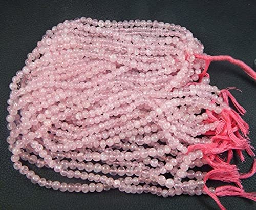 Perles de quartz rose 7mm minéraux naturels pour bijoux porteurs de tendresse et de douceur
