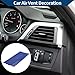 Hihaha Air Vent Decoration Strip/for All Straight Air Vent Outlet for Car Interior Air Vent Decoration Strip/Durable PVC, Rhinestones / 10 Pcs Blue