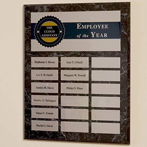 Miniatura 2 de Placas perpetuas ideales para empleados del mes, patrocinadas y donadas por placas y premios deportivos. Pide todos los platos pequeños ahora, o uno