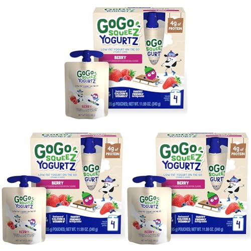 GoGo SqueeZ Berry Yogurt Pouches