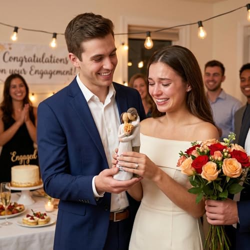Anniversary Couple Gifts for Women, 5.5" Resin Figurines - Wedding Gifts - Image 5
