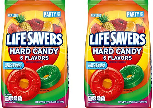 LIFE SAVERS Hard Candy 5 Flavors, 50-Ounce Party Size Bag (2-Pack)