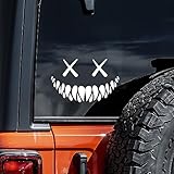 1 Smiley Face Sticker - Large Vinyl Decal for Car, Truck, Van, SUV, Window, Wall, Boat, Cup, Tumblers