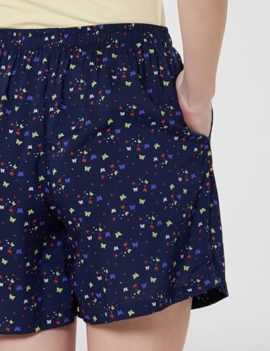 Image of Van Heusen Women's Cotton Lounge Shorts | Lightweight | Breathable Cotton | Relaxed fit | Printed | Comfortable Everyday Wear | Style 55501|Available in Pack of 1 & 2