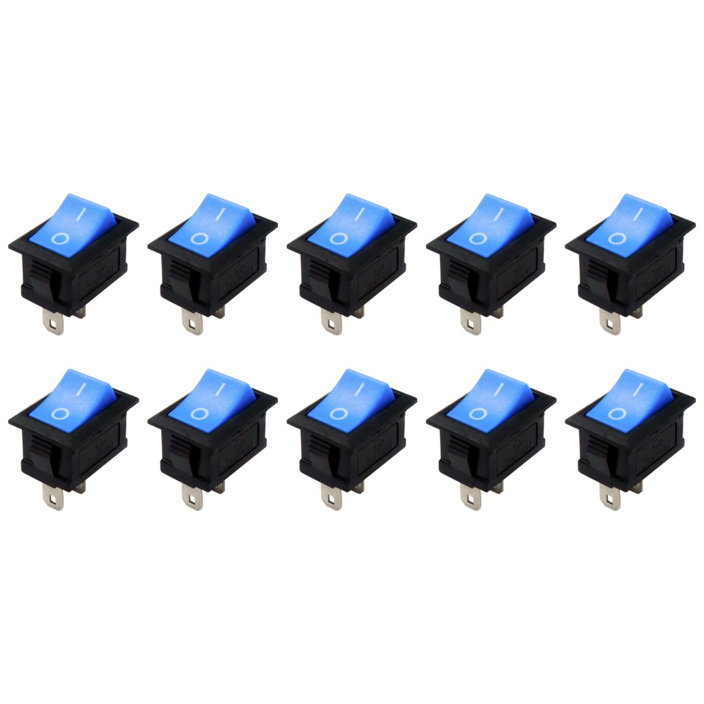 Electronic Spices 10Pcs 10x15mm 2 Pin SPST ON/OFF Soldering Terminal Boat Rocker Switch 3A AC 250V (Blue) (B09MJ44FM9) Amazon Price History, Amazon Price Tracker
