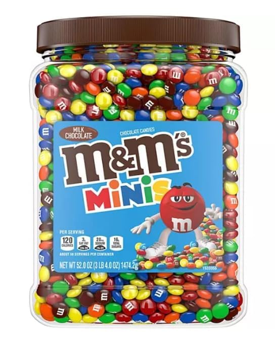 Mini M&M S (Mini 3 lbs Bulk, Chocolate) Baking bites Milk Chocolate.