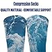 Meaudiwes Fashion Dress Decor Socks, Comfortable Work Leisure Sports Socks For Girls And Boys Ocean Beach Theme Sea Waves