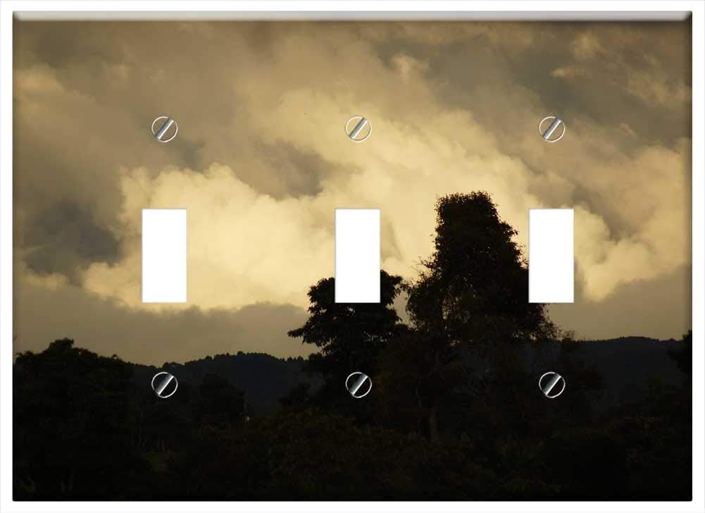 Switch Plate Triple Toggle – Sunsets Landscapes Quindio Colombia 1