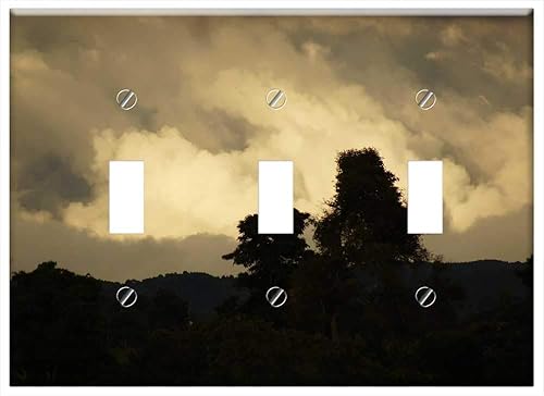 Switch Plate Triple Toggle - Sunsets Landscapes Quindio Colombia 1