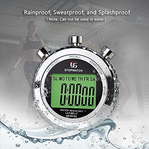 Chronomètre avec Sifflet,Chronometre Professionnel 2 Mémoire avec Fonction Muet et Lumièr pour Sport – Image 5