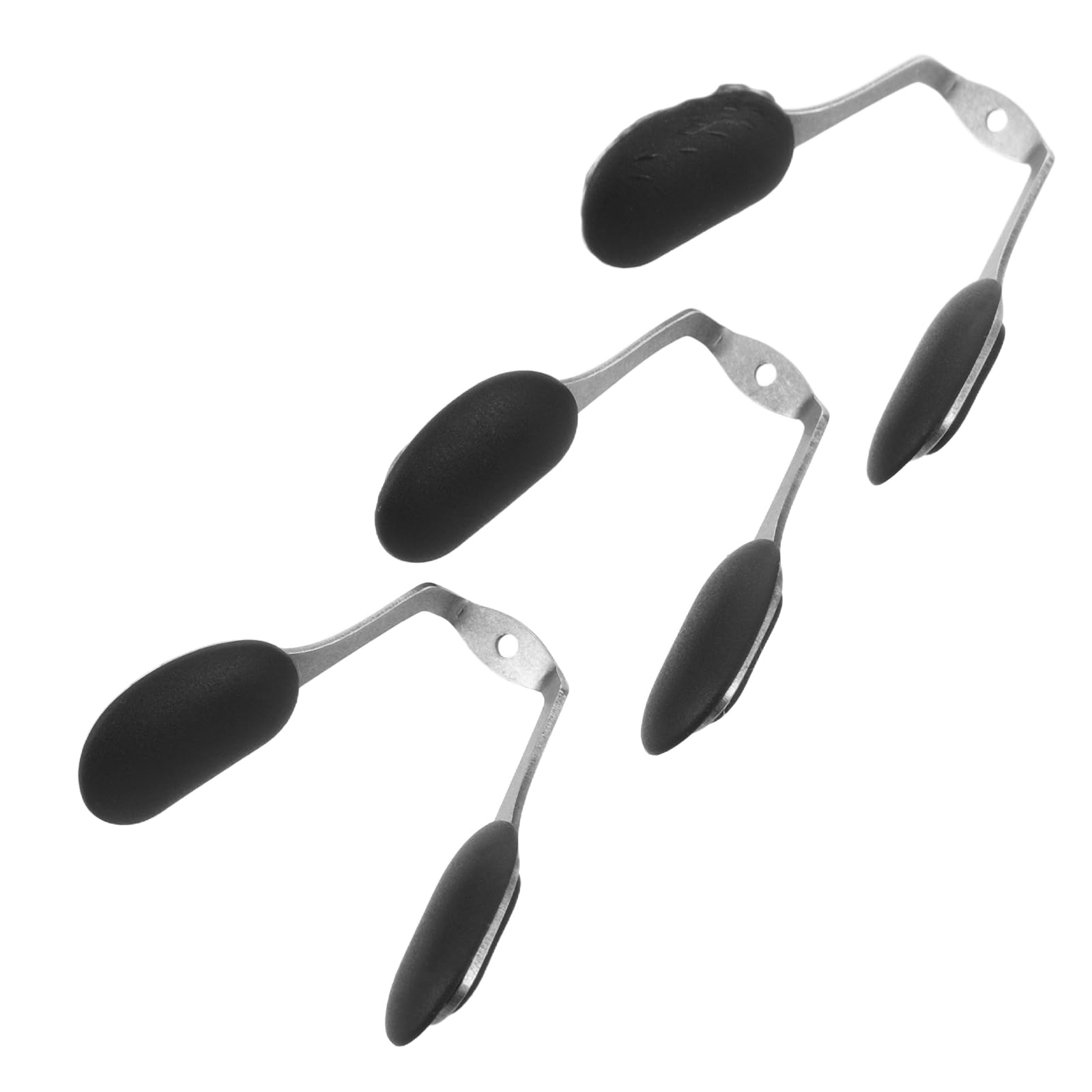 YARNOW Soporte para Puente Nasal Atornillable para Gafas de Sol, Almohadillas Nasales Suaves de Silicona Negras, 3 Piezas Antideslizantes para Deportes y Uso Prolongado