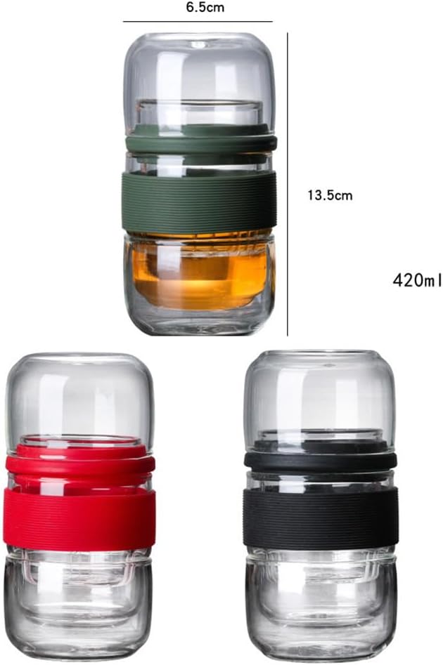 Portable Travel Tea Set with High Borosilicate Glass Teapot and Teacup All-in-One Kit with Carrying Case for Outdoor Home and Office Use - Image 9