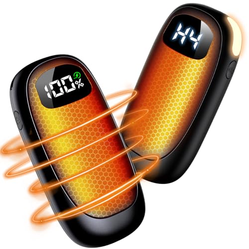 Hand Warmers Rechargeable - Electric Hand Warmers, Max 16 Hrs Warmth 4 Levels Heat Up to 127℉,...