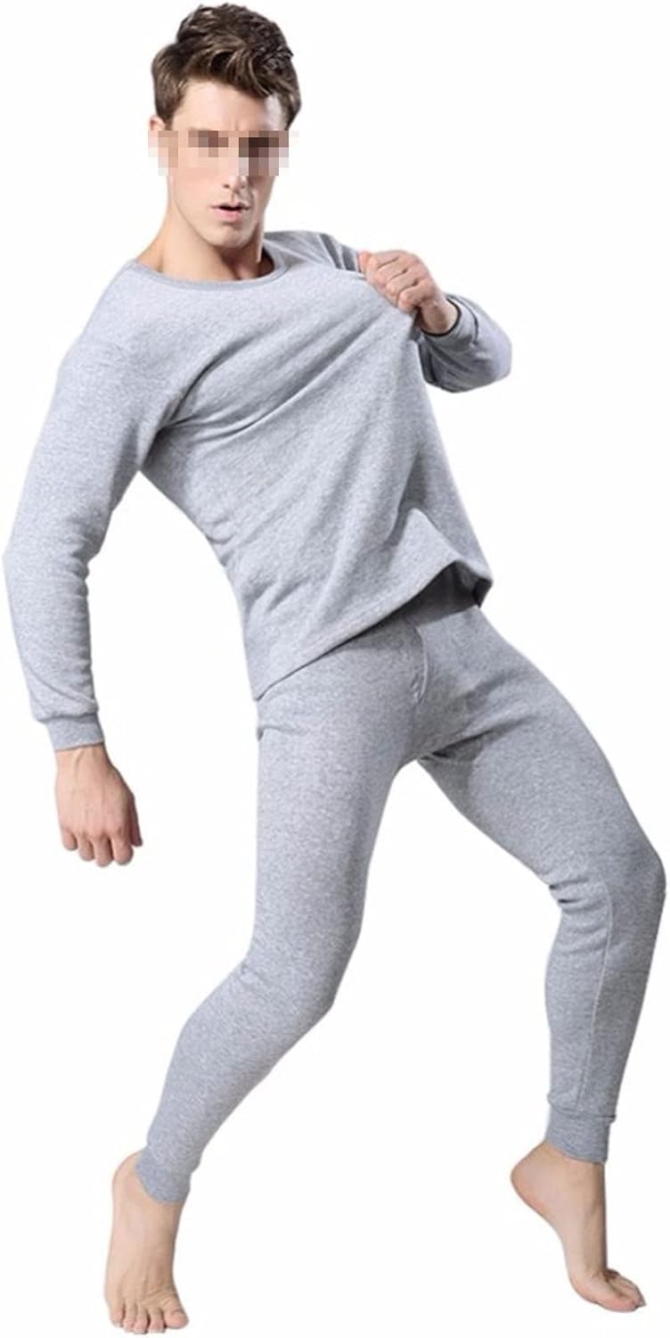 Alloaone Men's Thermal Underwear Sets Winter Warm Thick