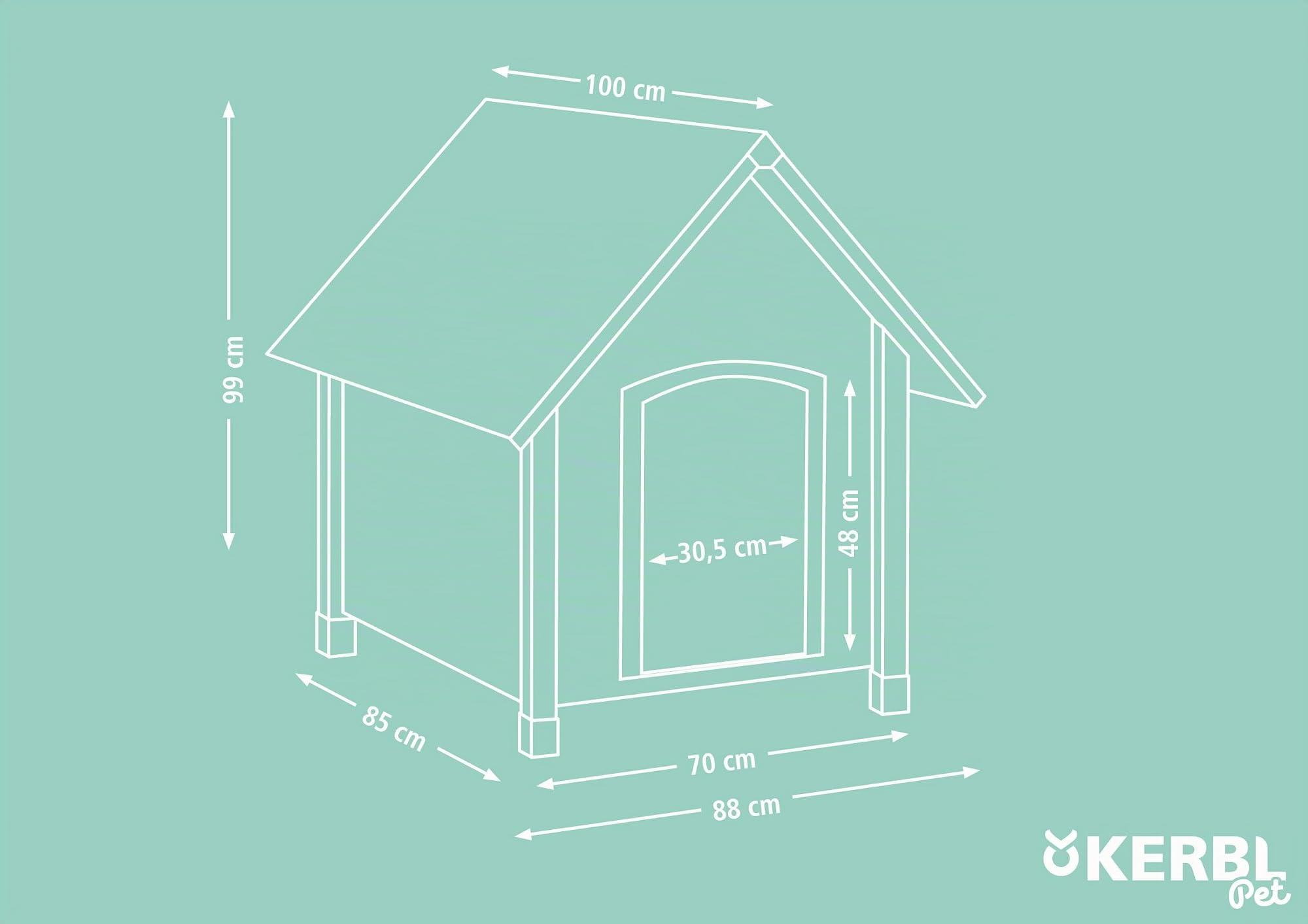 Kerbl, Cuccia per Cani, 100 x 88 x 99 cm