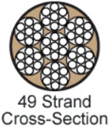Accu-Flex Classic Beading Wire .019 inch Width 49 Strand 100 Feet