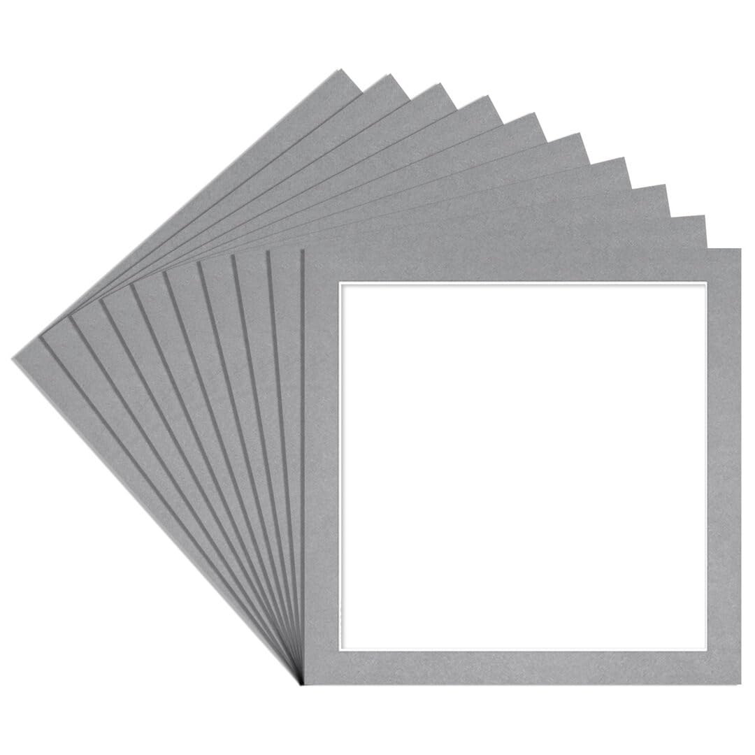 Alison Kingsgate 12X12 Silver Picture Mount - 10X10 Aperture - Pack 10 — image 1