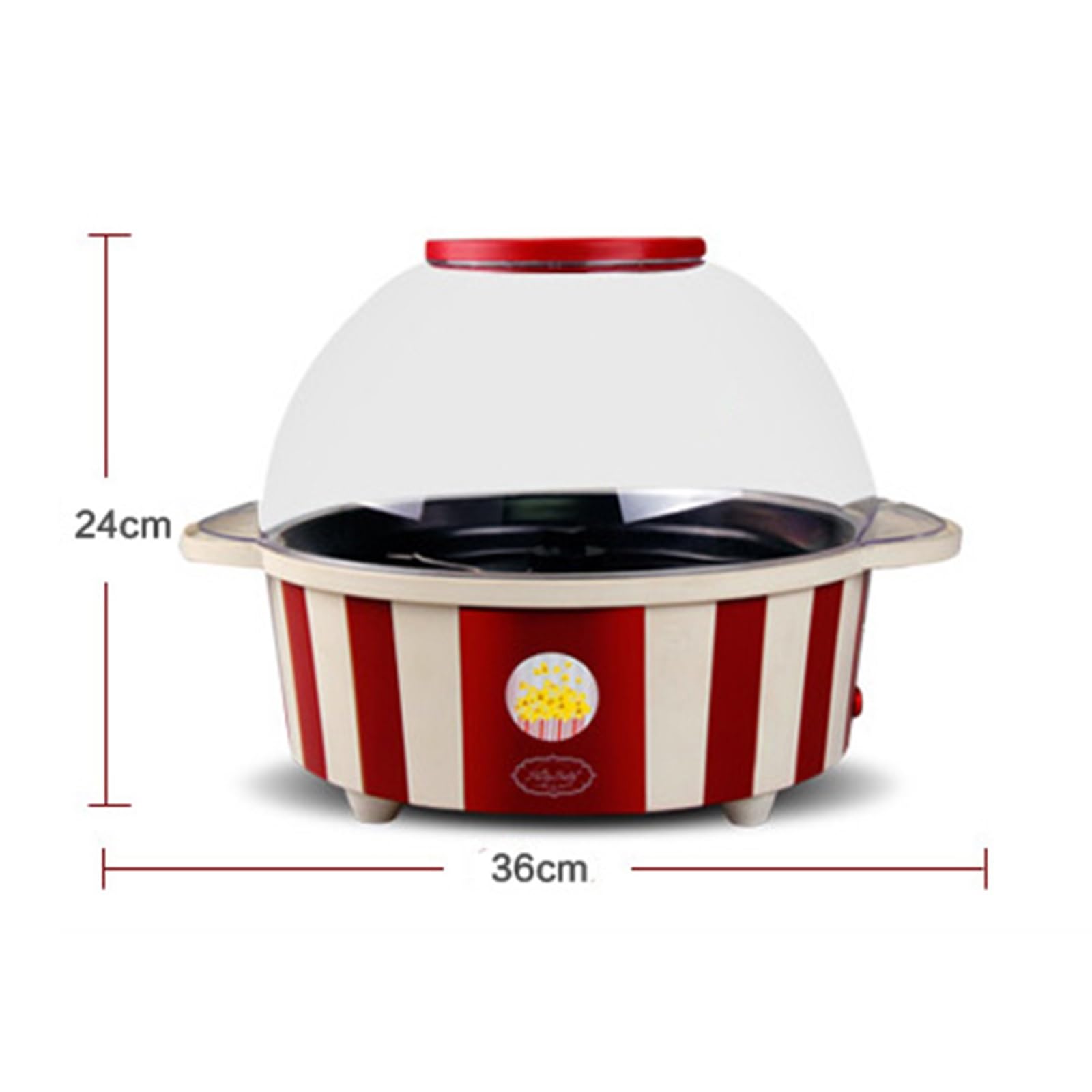 fabricant de pop-corn Machine à pop-corn électrique domestique, petite boule, entièrement automatique, Mini for enfants, peut ajouter de l'huile sucre pour un usage familial