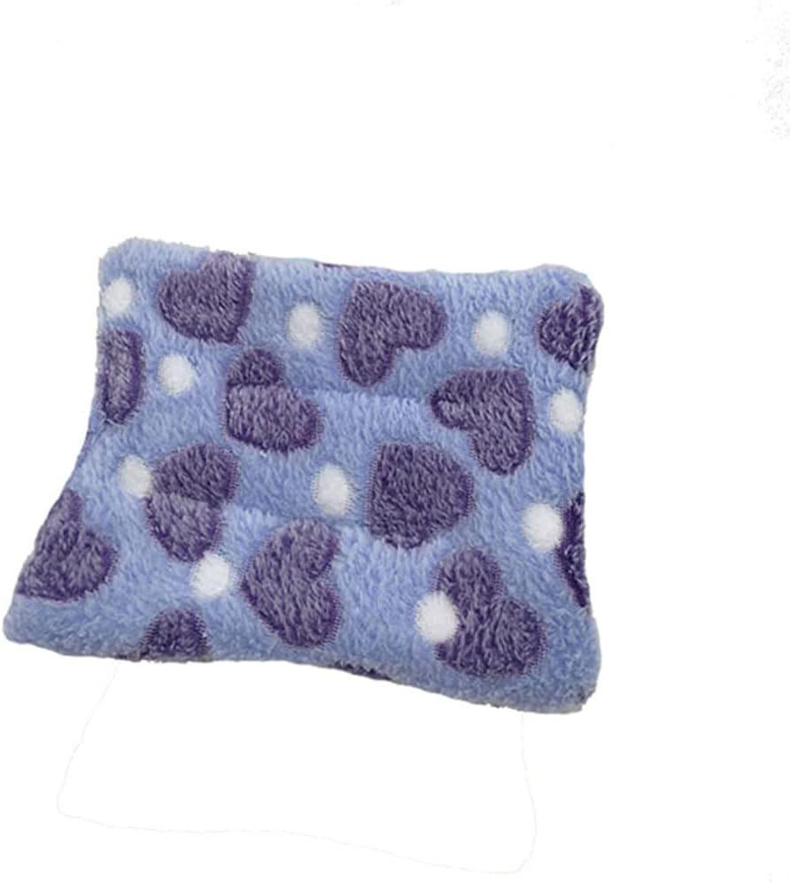 EastVita Alfombrilla para mascotas Nido Sherpa Pad Universal Warm Nido para conejo, chinchilla, hámster, cobaya, 15 x 20 cm, color morado