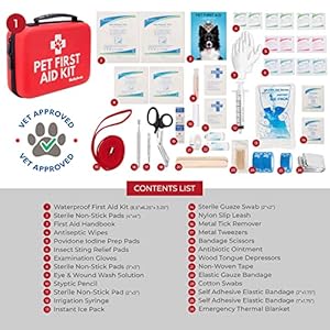 Dog-First-Aid-Kit-Vet-Approved-Pet-First-Aid-Supplies-to-Treat-Dogs-Cats-in-an-Emergency-Pet-First-Aid-Kit-Book-Tick-Remover-Slip-Leash-Medical-Essentials-for-Home-Camping-Car-RV-Travel - Cucciolini Doodles   Dog-First-Aid-Kit-Vet-Approved-Pet-First-Aid-Supplies-to-Treat-Dogs-Cats-in-an-Emergency-Pet-First-Aid-Kit-Book-Tick-Remover-Slip-Leash-Medical-Essentials-for-Home-Camping-Car-RV-Travel