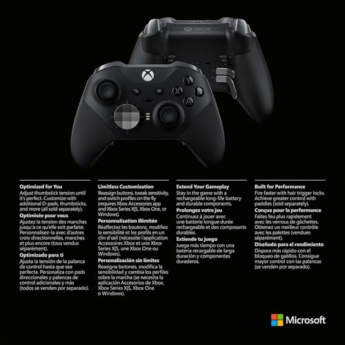 Manette Sans Fil Xbox Elite Series 2 Core Pour Xbox Series X/ Microsoft - vue 8