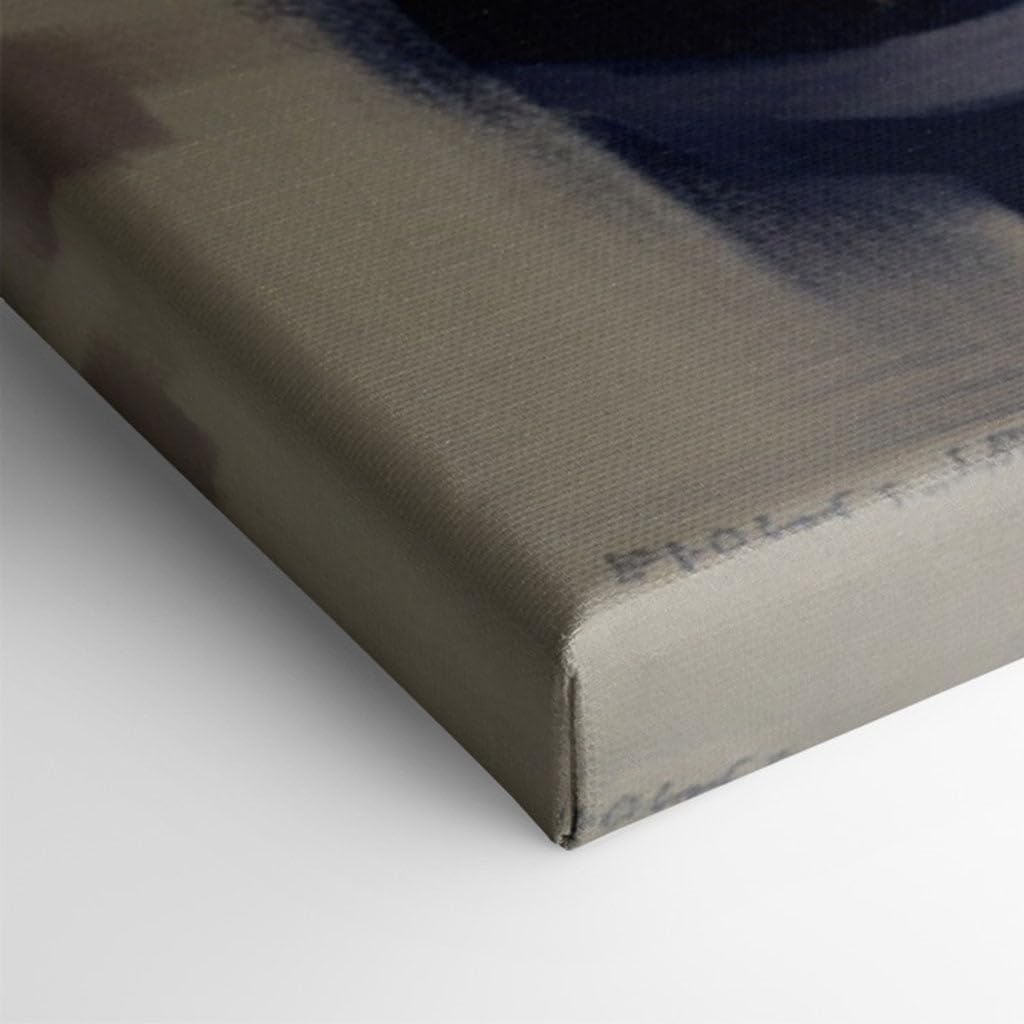 Canvas for Living room. Nautical Elegance Captured in Digital Artistry: The Enigmatic Woman in Blue, 27 x 18 inch Canvas Wall Art - Contemporary Masterpieces - Modern Home Decor