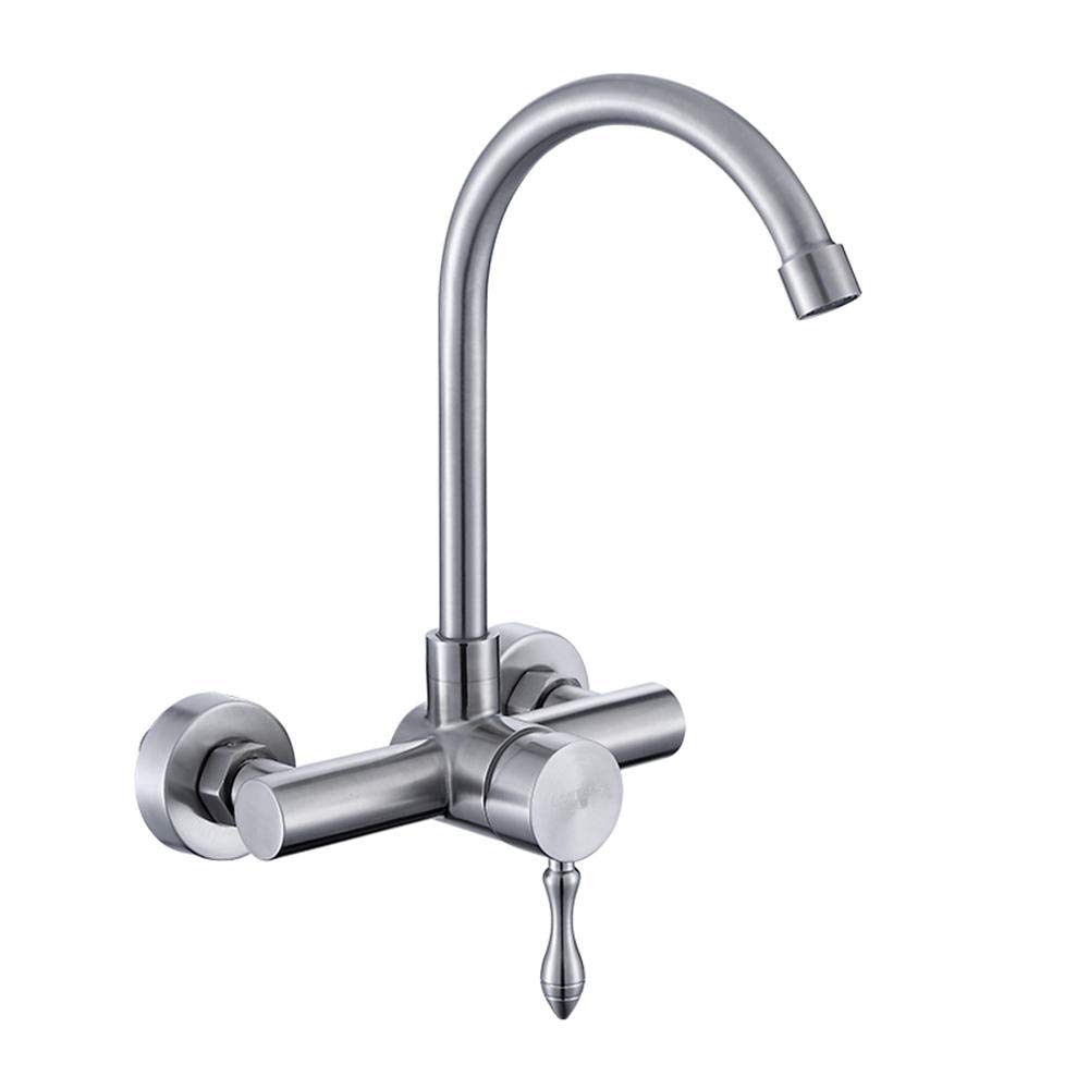 Mitigeur de cuisine inox douchette extractible robinet évier col cygne