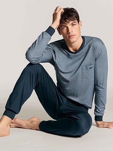 Calida Relax Choice Set di Pigiama, Umore Indaco