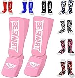 Kids Shin Instep Pads MMA Leg Foot Guards Muay Thai Kick Boxing Guard Protector