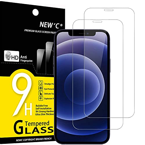 NEWC 2 Stück für iPhone 12 Mini für Panzerglas (5 4 Zoll) Frei von Kratzern 9H Härte HD Displayschutzfolie 0.33mm Ultra-klar Ultrabeständig