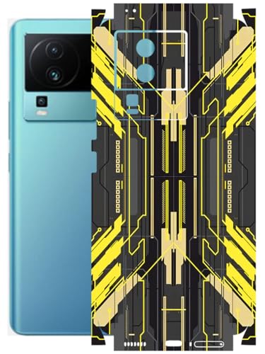 Image of AtOdds - Full Body Back Screen Guard Protector Film - Lamination Wrap Skin Sticker Compatible with IQOO NEO 7 PRO (5G) | Scratchproof Matte Finish (Cyber Yellow)