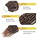 Spring Twist Crochet Hair 6 Packs Spring Twist Hair Prelooped Crochet Braids Synthetic Hair Extension Passion Hair Mini Twist Hair Dreadlocks Braiding Hair for Women 14inch By MIRRA'S MIRROR (T1B/30)