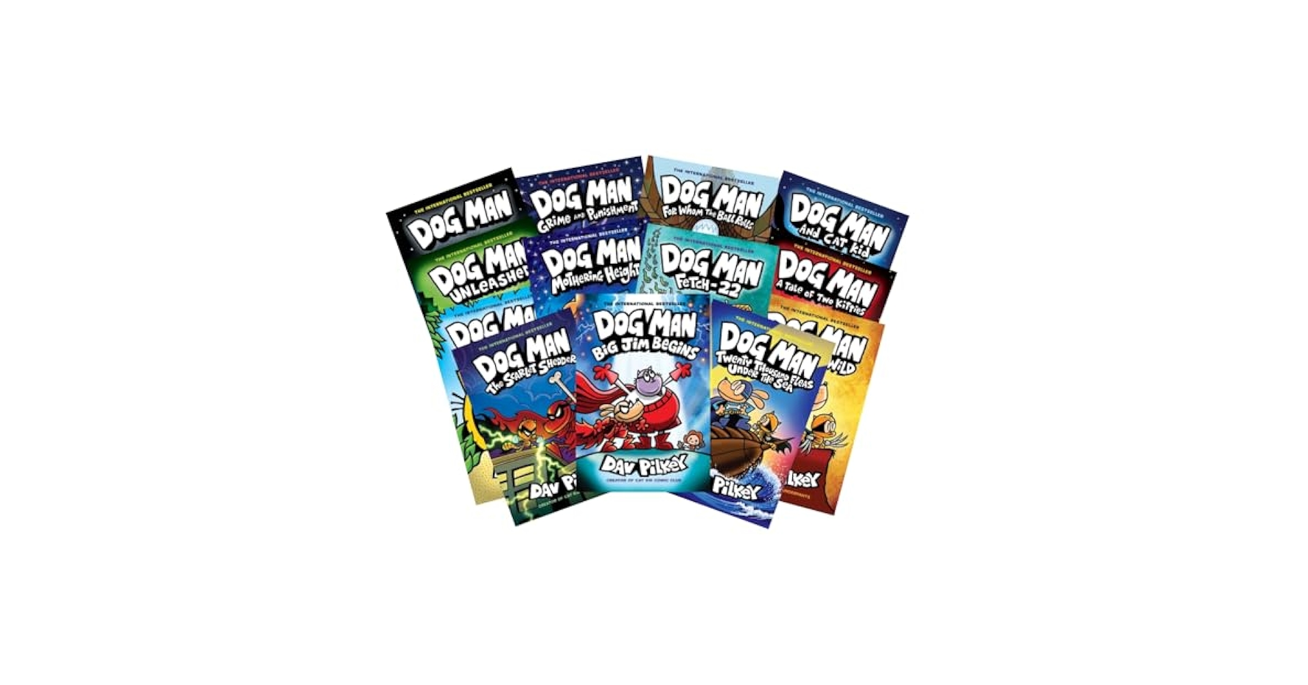 Dog Man Complete 13 Books Set (#1- #13): Author: Dav Pilkey