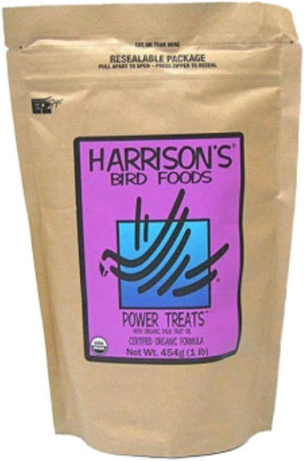 Harrisons Bird Food Power Treats 454g Bird Treats boosts the immune system improving the quality of skin (dry/bleak nails or boding of feet) and feathers