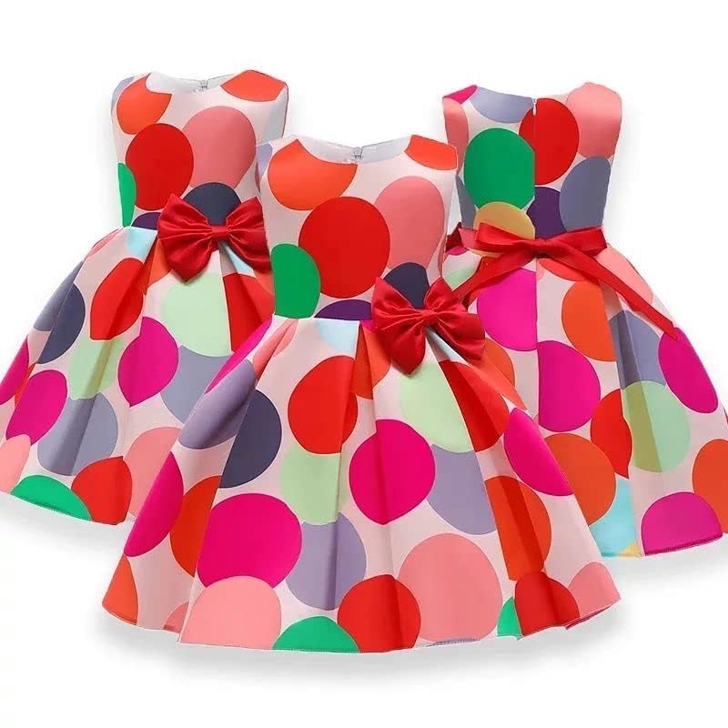 Image of Baby girl frock Polka Printed Ishq Frock for kids girl 1 to 7 years