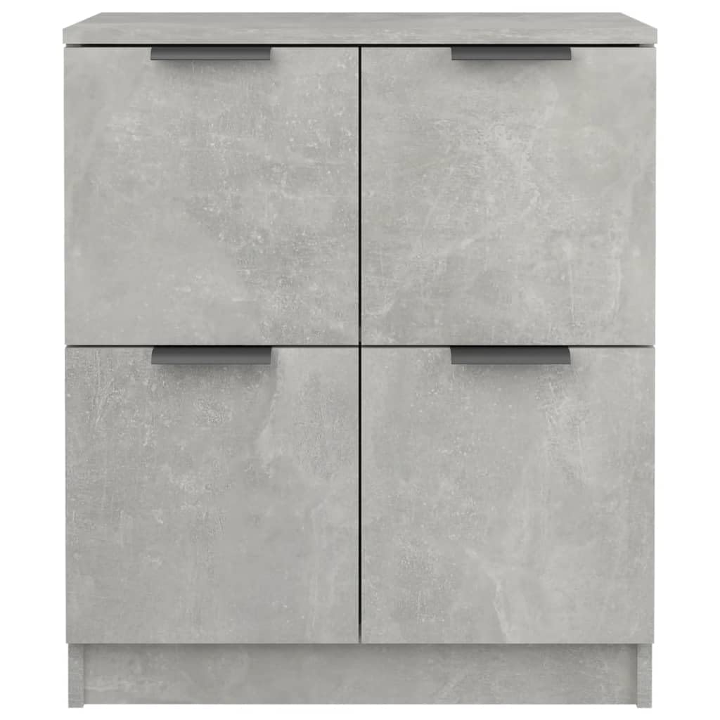 vidaXL Buffet Armoire de Salon Armoire de Rangement Organisateur de Maison Meuble de Rangement Intérieur Gris Béton 60x30x70 cm Bois d'Ingénierie